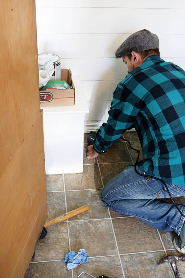 How to: Make a Simple Built-in Bench for Extra Storage