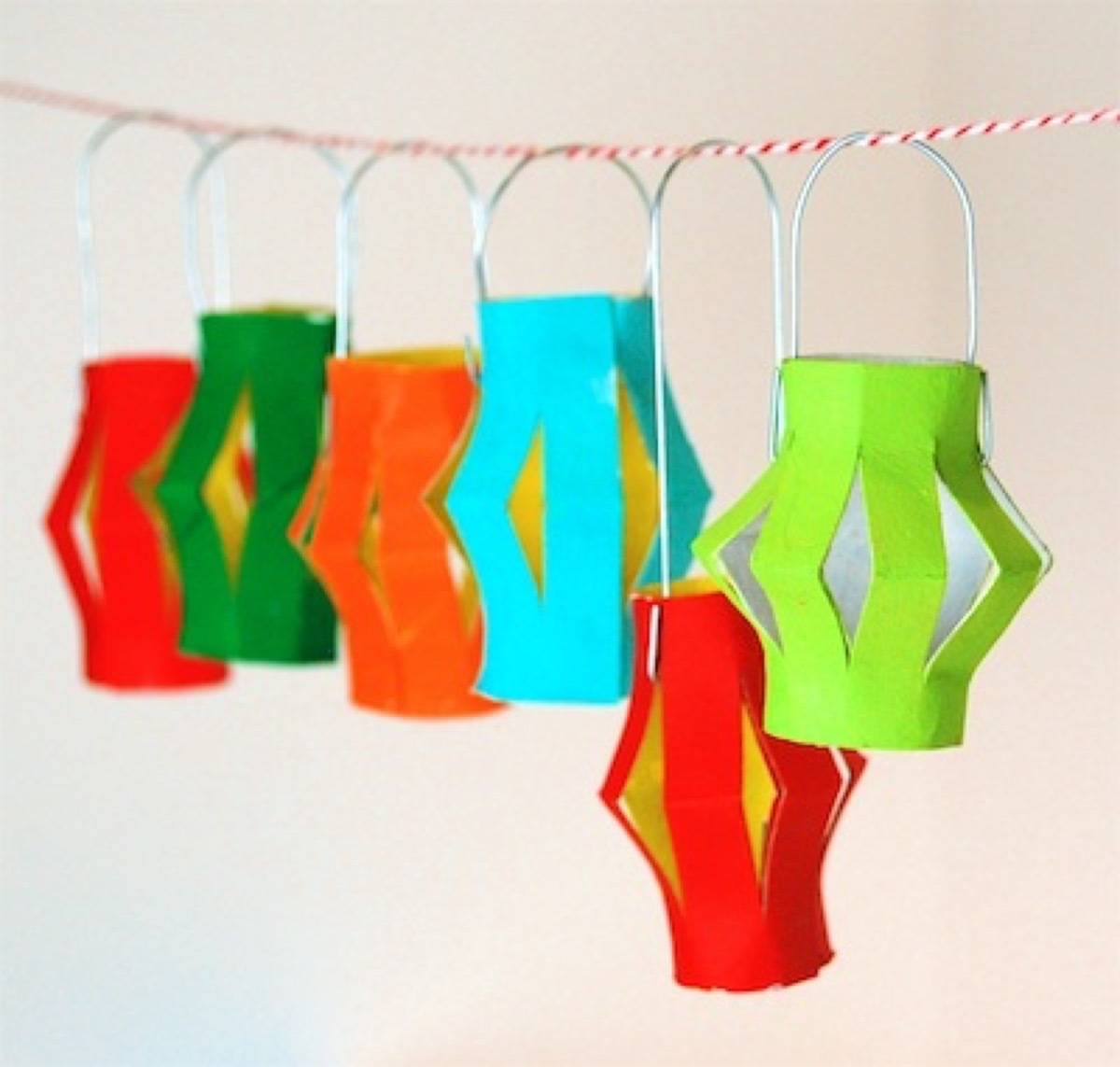 Paper lantern diy Christmas ornaments