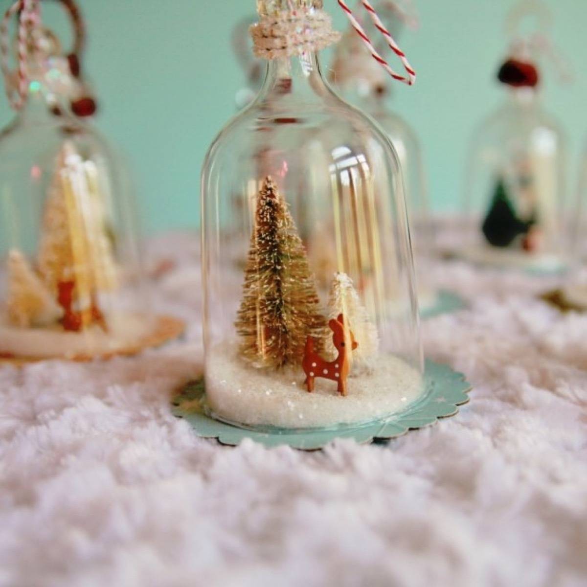 Adorable bell glass ornament