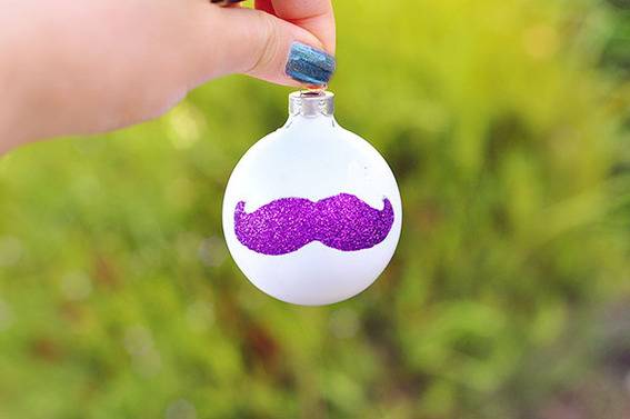 Mustache ornament