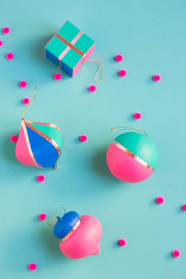 Colorful modern ornaments