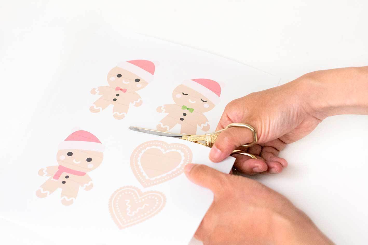 Shrink plastic gingerbread gift toppers - step 2