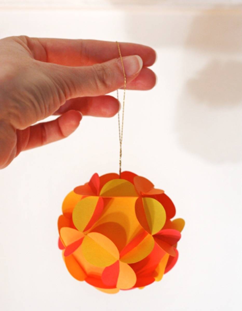 3d paper hanging ornament
