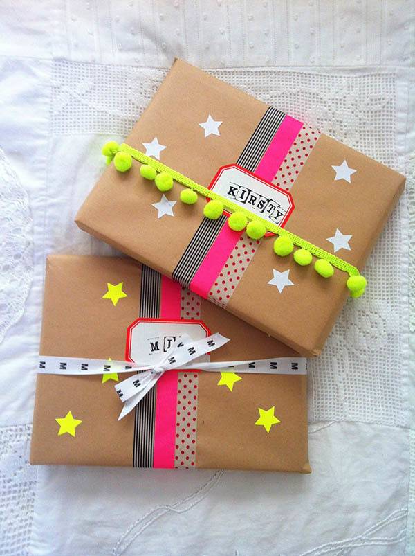 10 Unique Ways To Wrap Gifts With Brown Kraft Paper