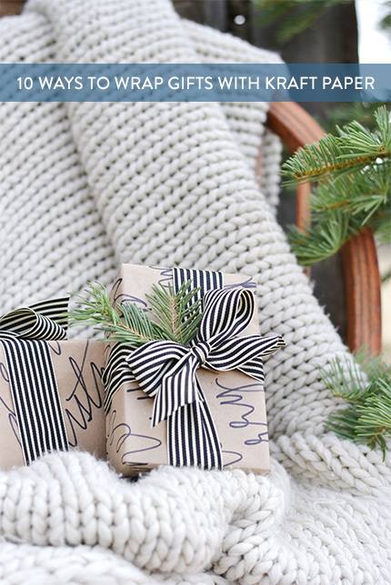10 Unique Ways To Wrap Gifts With Brown Kraft Paper