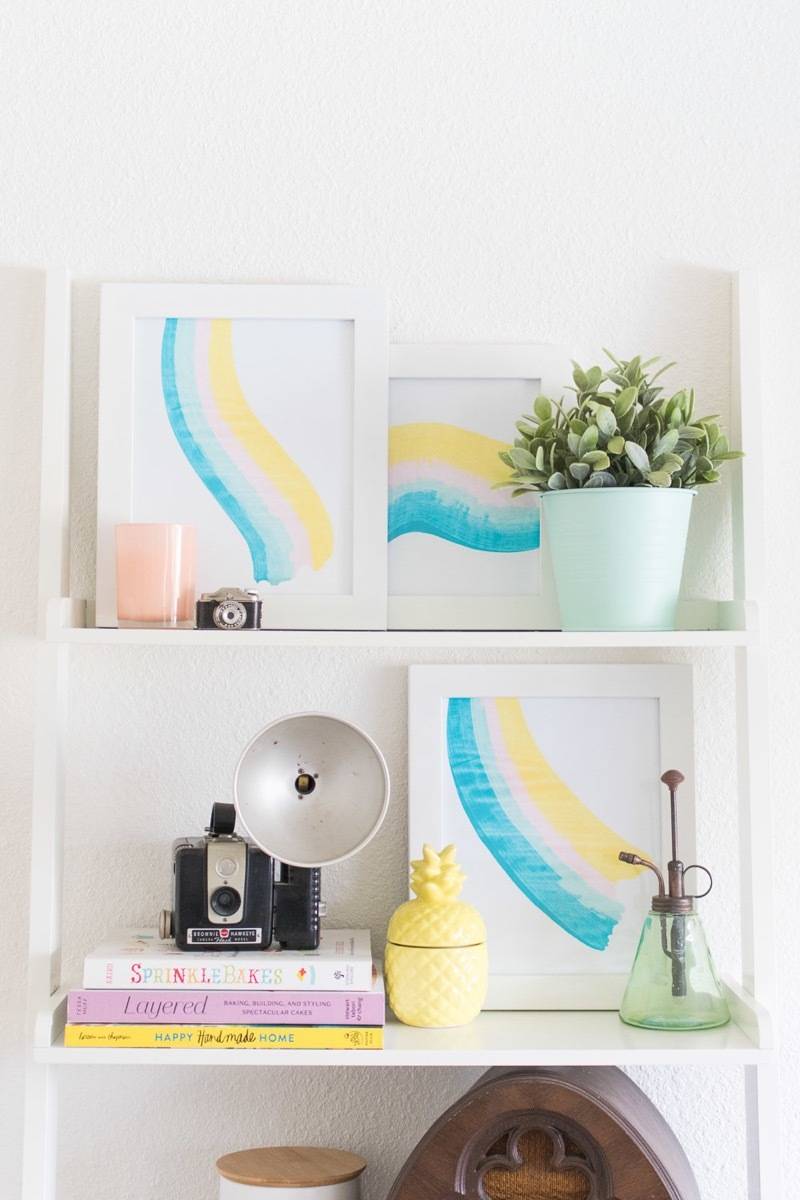 Curbly's Best DIY Projects of 2017: Paint Scrape Art