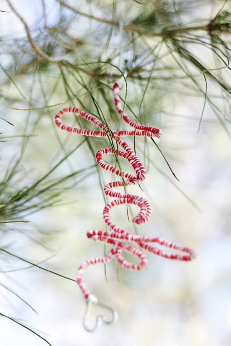 Wire wrapped letter ornament
