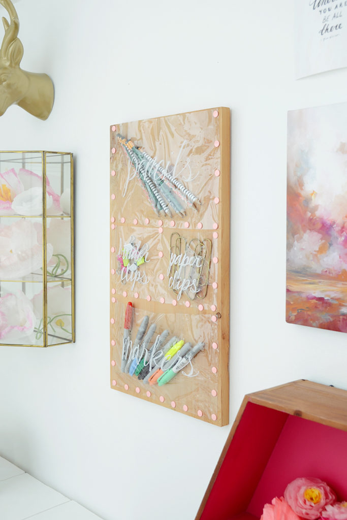 DIY Clear Pocket Wall Organizer Curbly