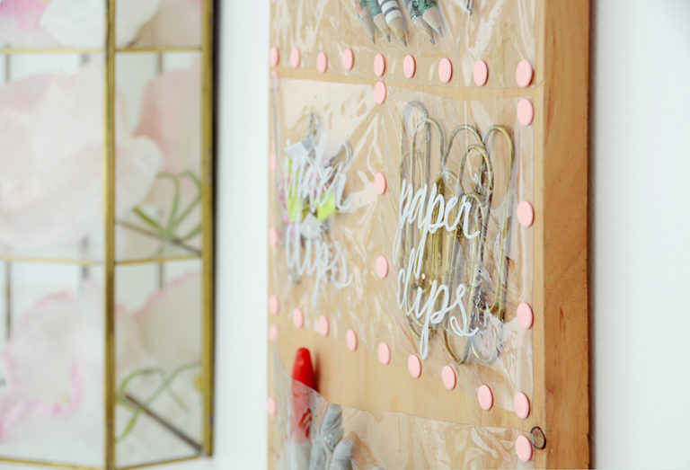 DIY Clear Pocket Wall Organizer Curbly
