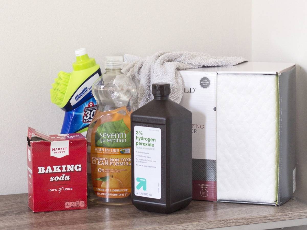 What you'll need for cleaning your mattress (most items you'll already have in your home)