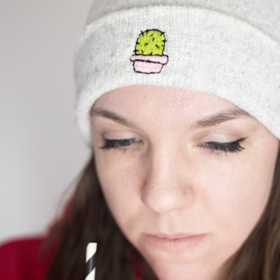 How to add quick detail to a beanie cap with embroidery
