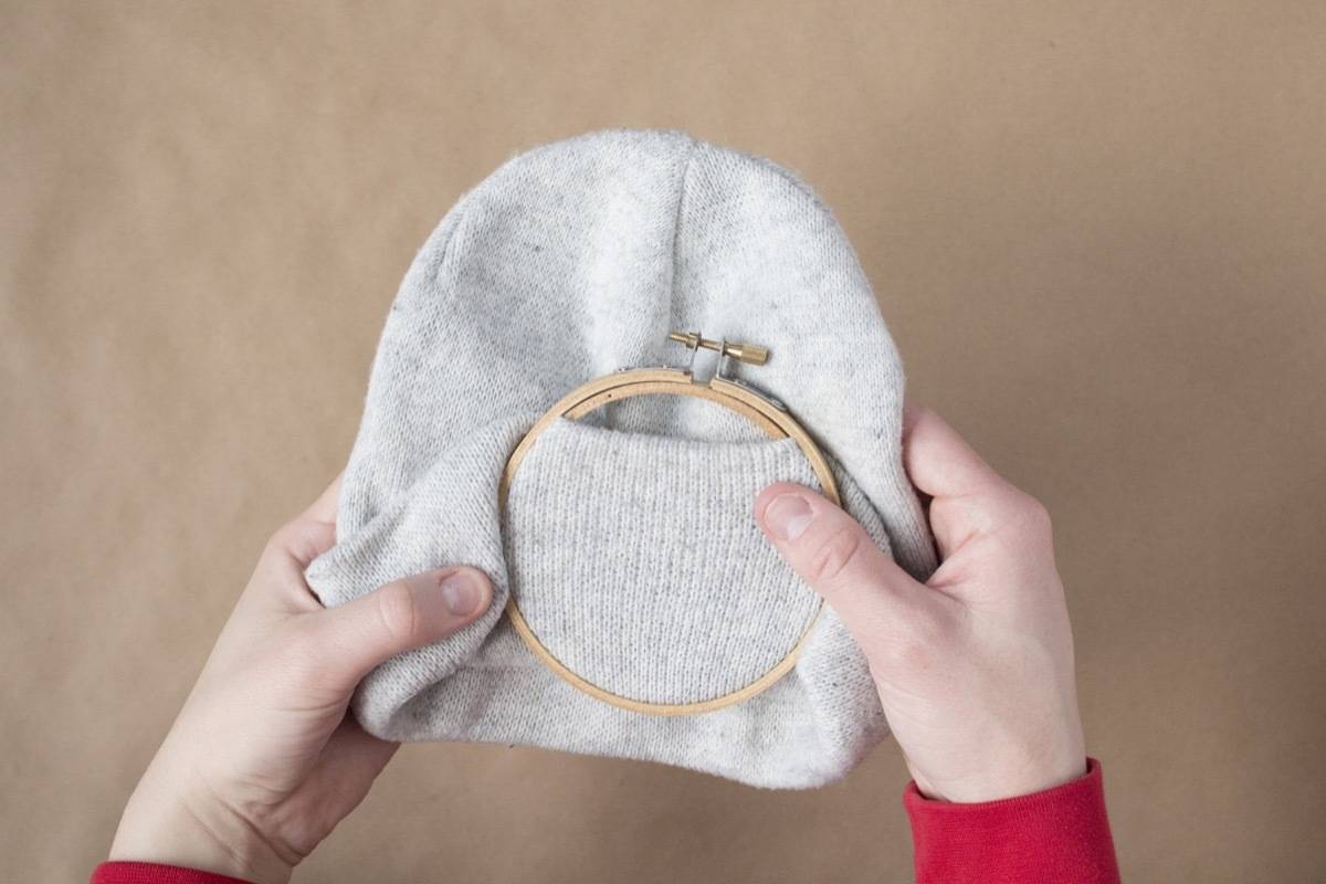 Embroidered Beanie DIY Make this Quick, Cute Update to Your Cap
