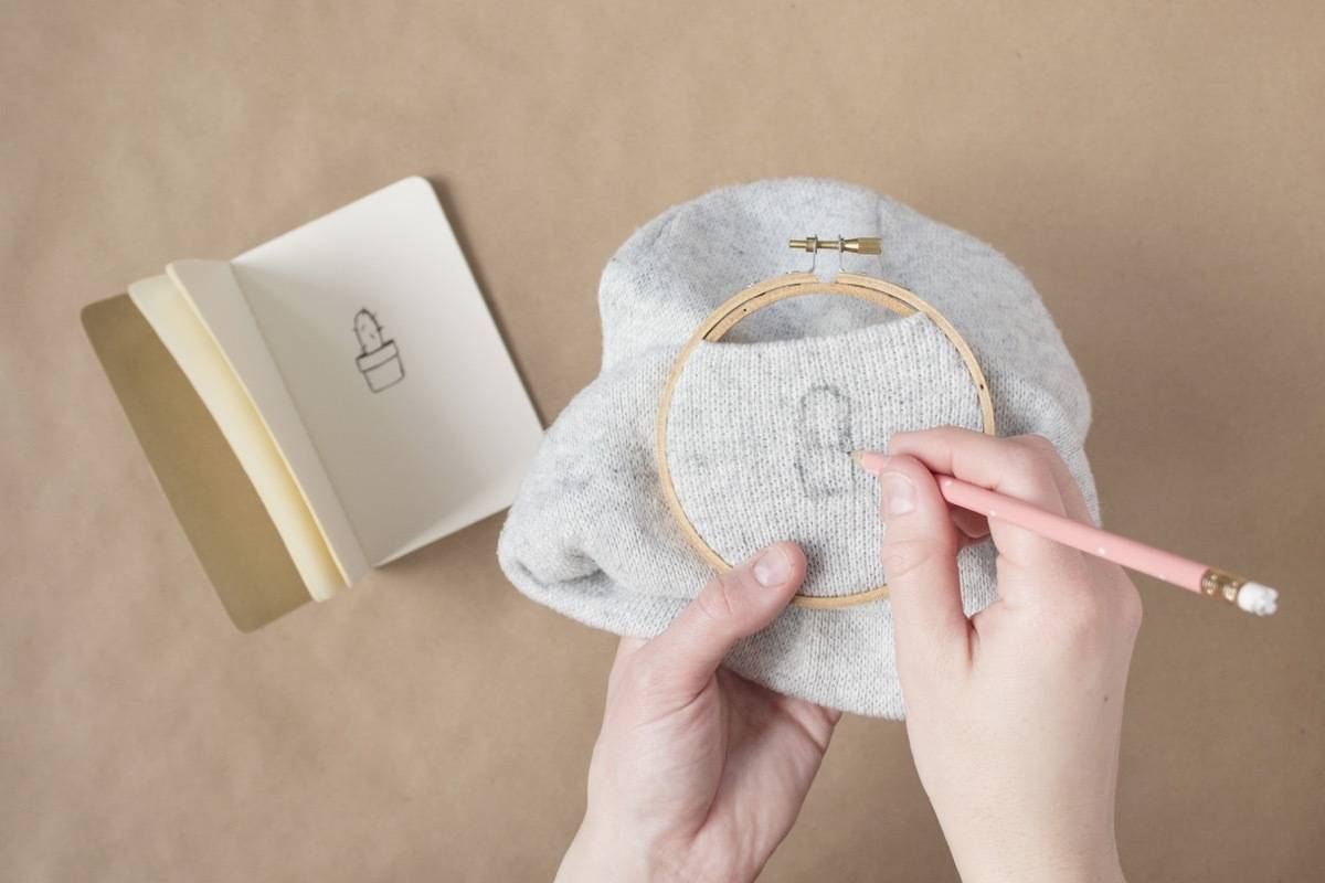 Embroidered Beanie DIY Make this Quick, Cute Update to Your Cap