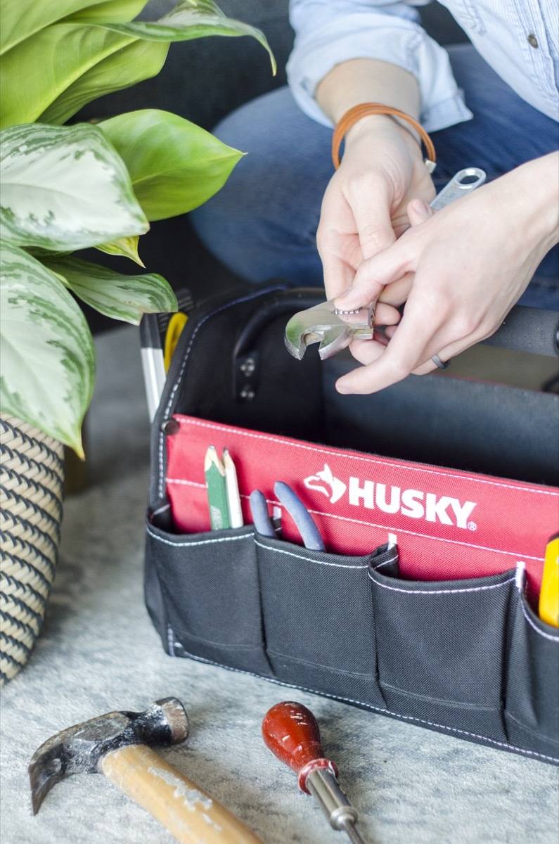 Stay organized by utilizing more than one tool bag
