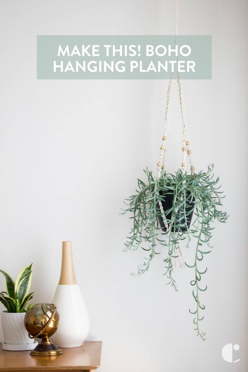 It's not macrame, it's crochet! Make this plant hanger - so boho!