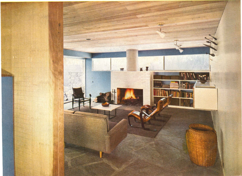 Example of color scheme from Mid century modern home