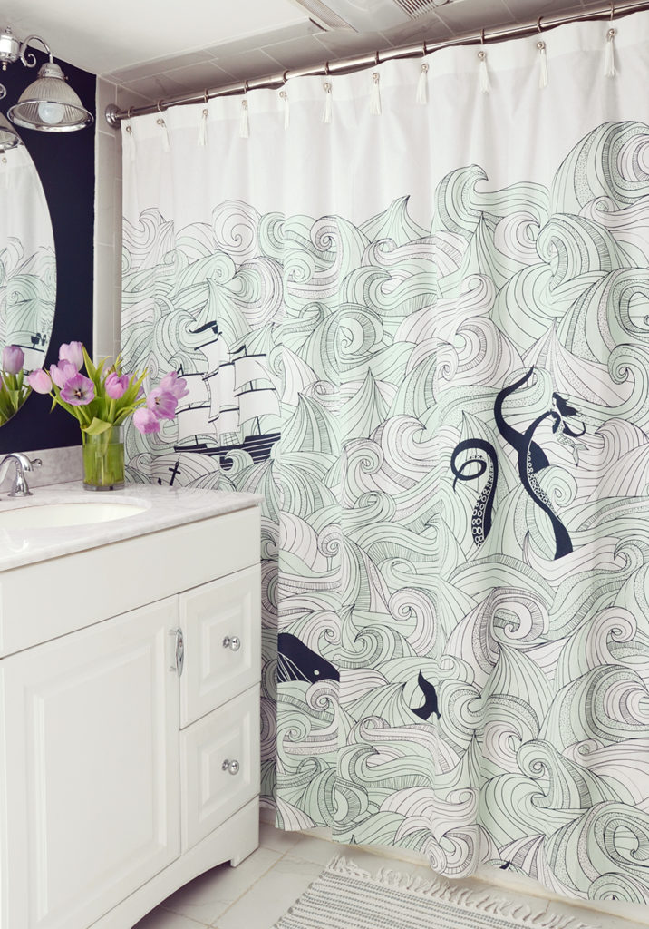 Easy Upgrade DIY Tassel Shower Curtain Rings Curbly