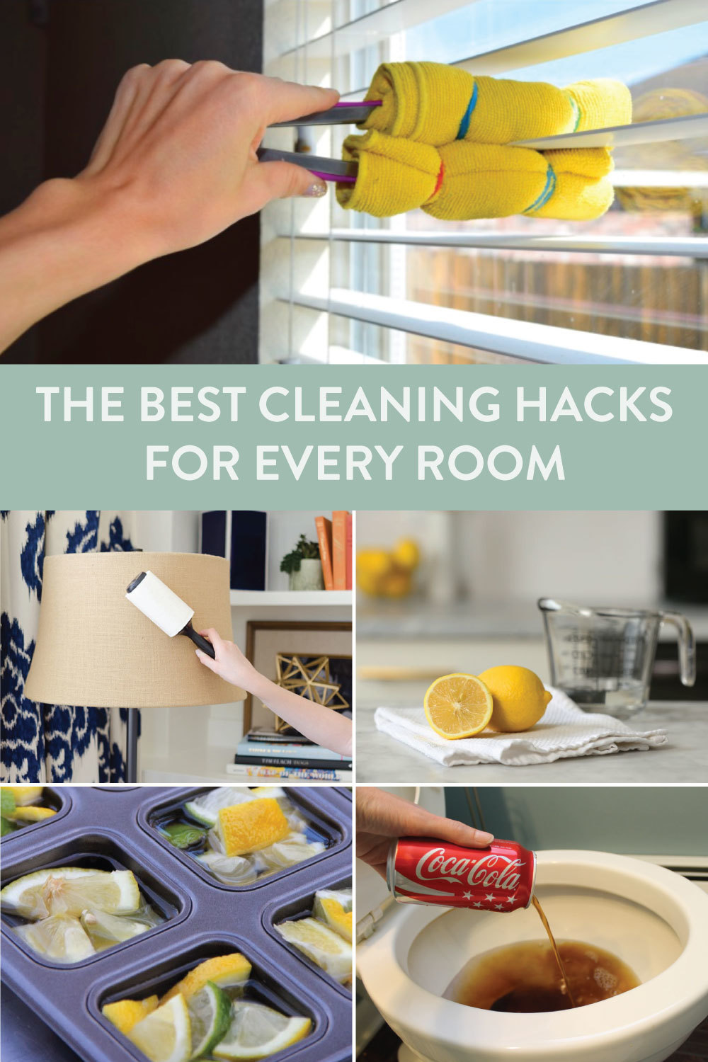 Different hacks for cleaning are displayed.