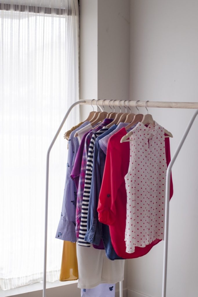 Rolling Clothing Rack Tutorial, A.K.A., Double Your Wardrobe Space