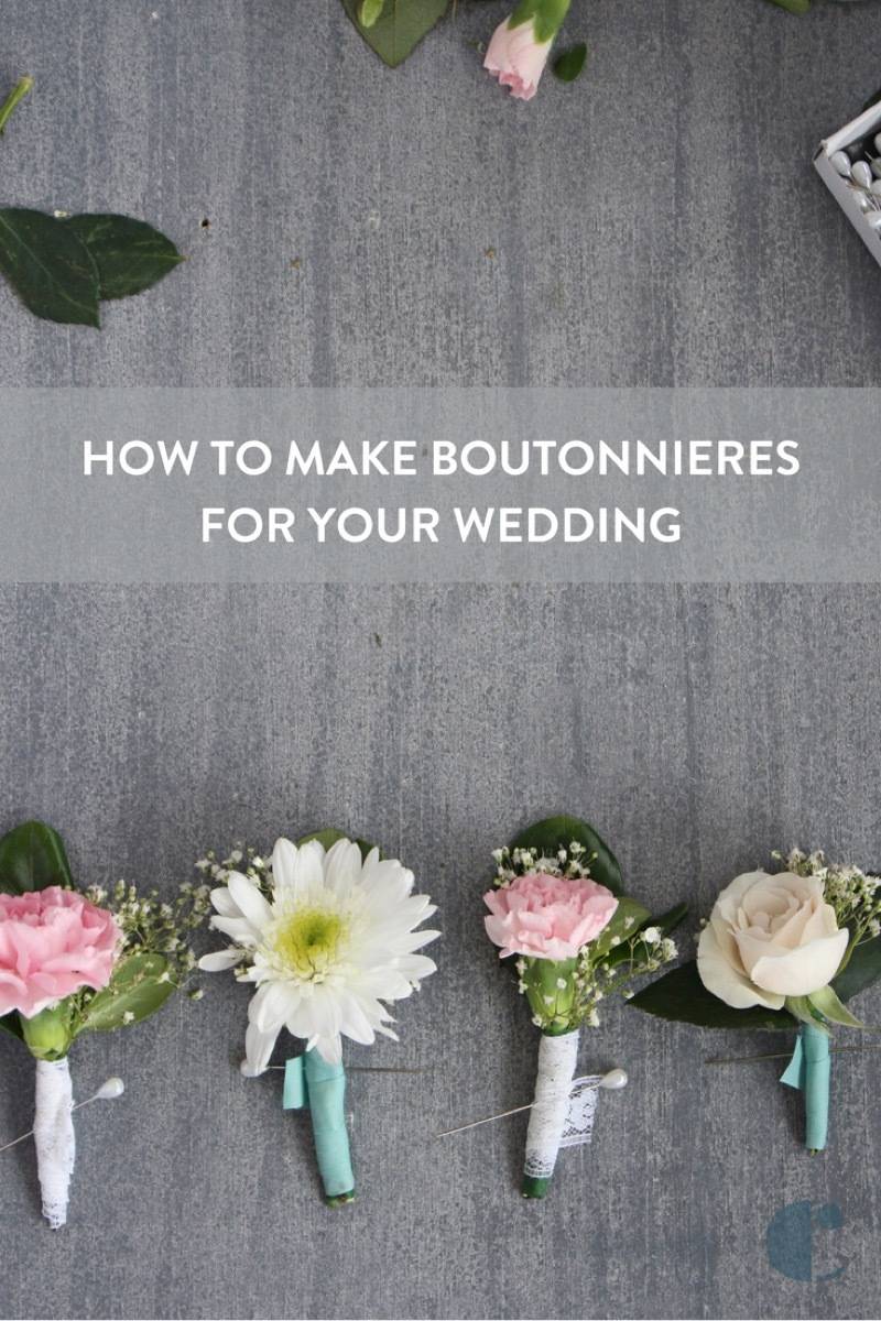Learn how to craft unique and simple DIY boutonnieres