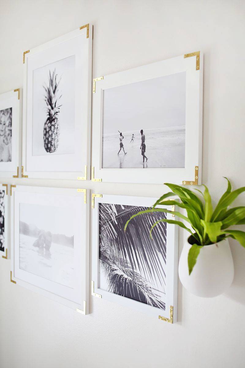 Picture frame makeover ideas - Photo via A Beautiful Mess