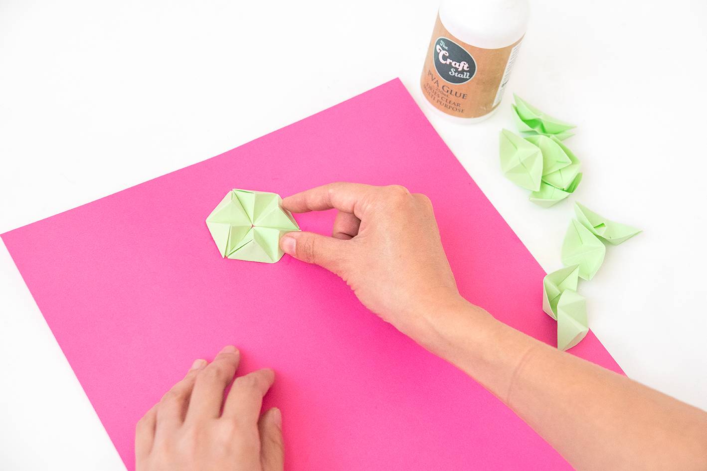 Step 4 - Easy DIY origami wall art in under half an hour!