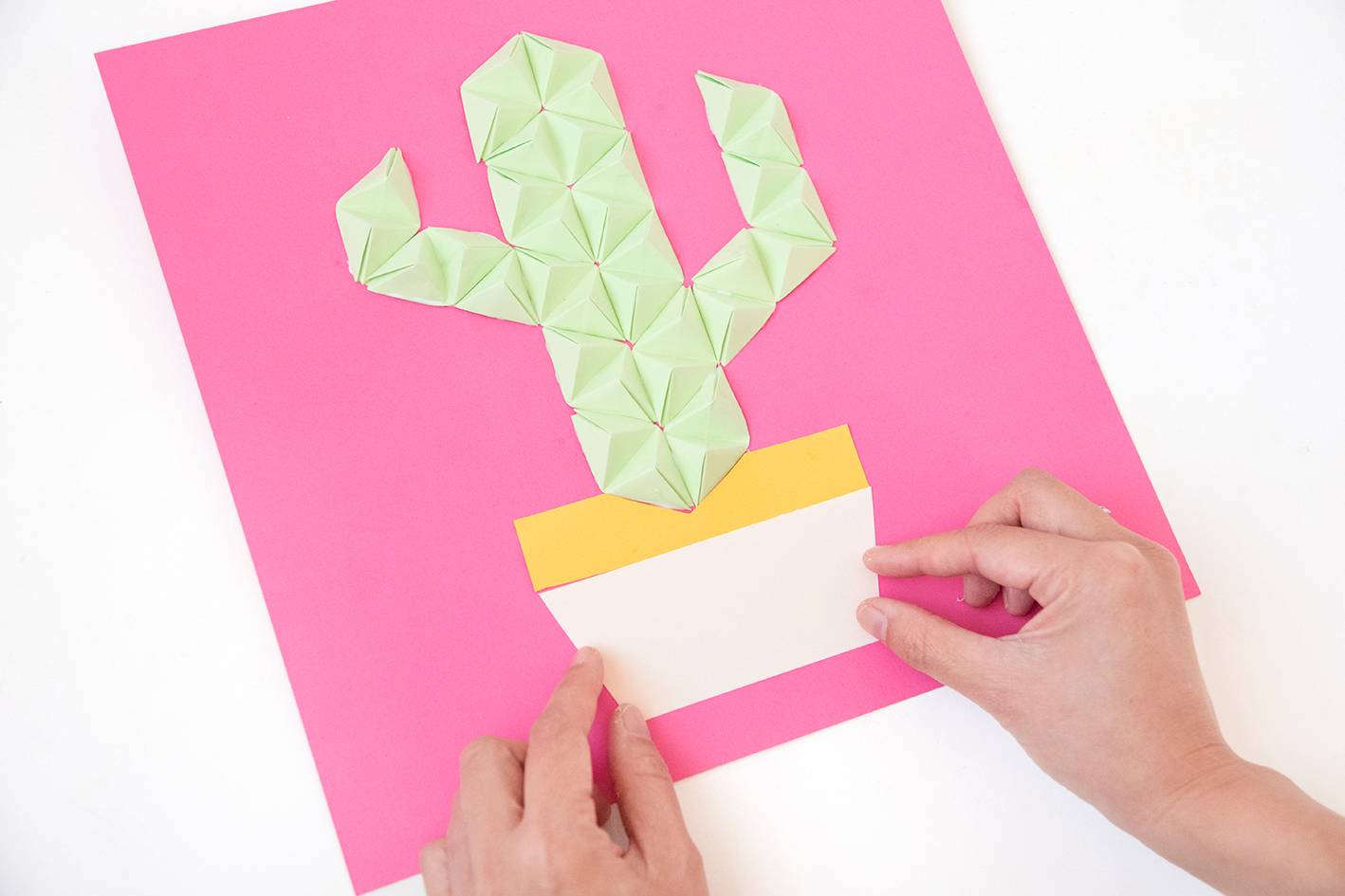 Step 6 - Easy DIY origami wall art in under half an hour!