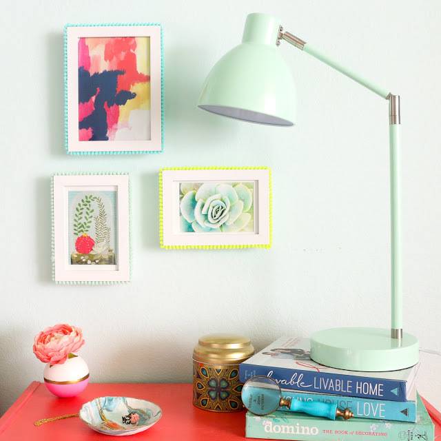 Picture frame makeover ideas - Photo via A Kailo Chic Life