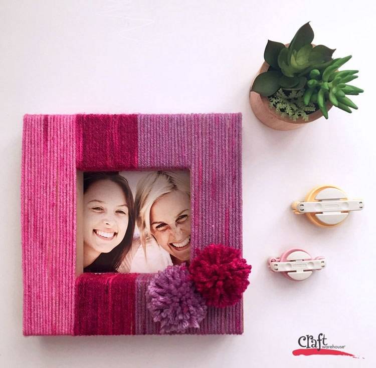Picture frame makeover ideas - Photo via Craft Warehouse