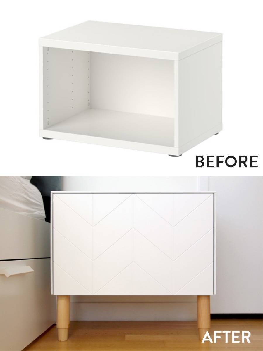 BESTA Before and After IKEA Hack