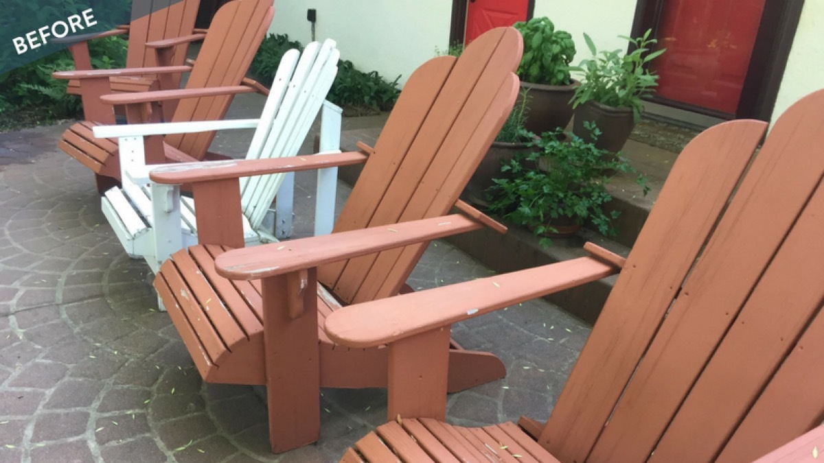 Wagner Paint Sprayer patio chair makeover