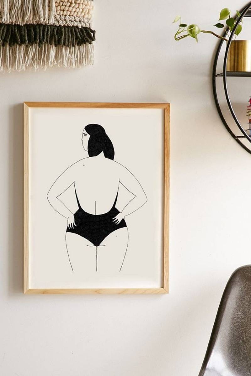 Sabrina Arnault La Nageuse art print from Urban Outfitters