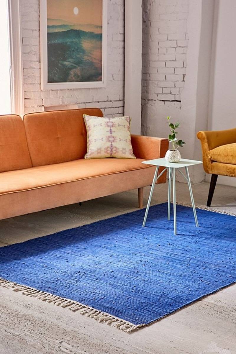 Reversible color block rug from Urban Outfitters
