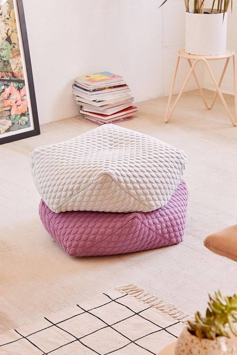 Affordable furniture and home decor items - Marshmallow hexagon floor pillows from UO