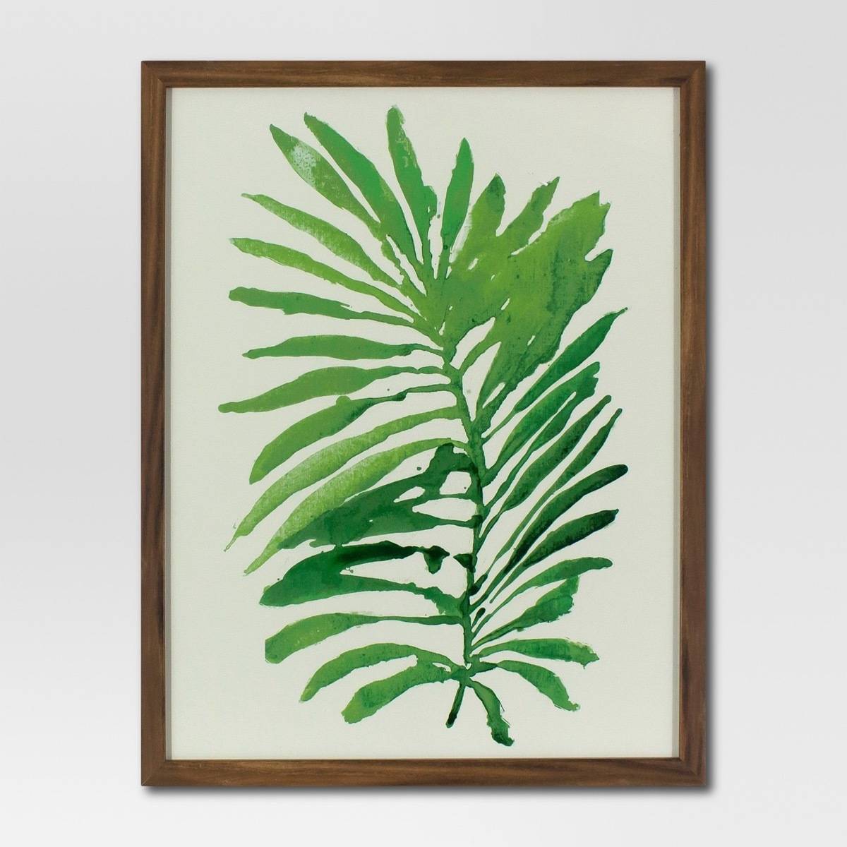 Watercolor palm leaf from Target