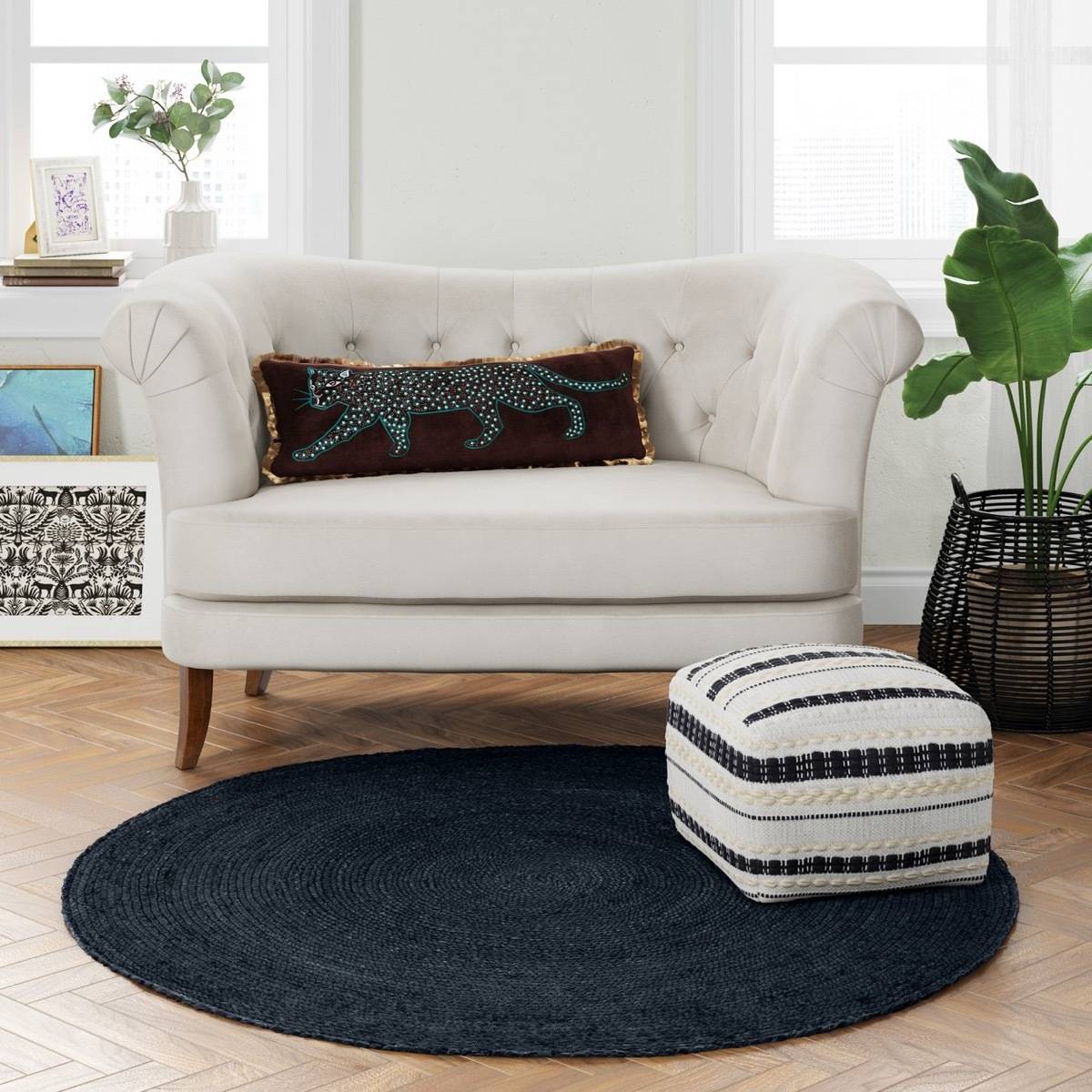 10 affordable furniture and home decor pieces for under $100 - Braided jute rug from Target