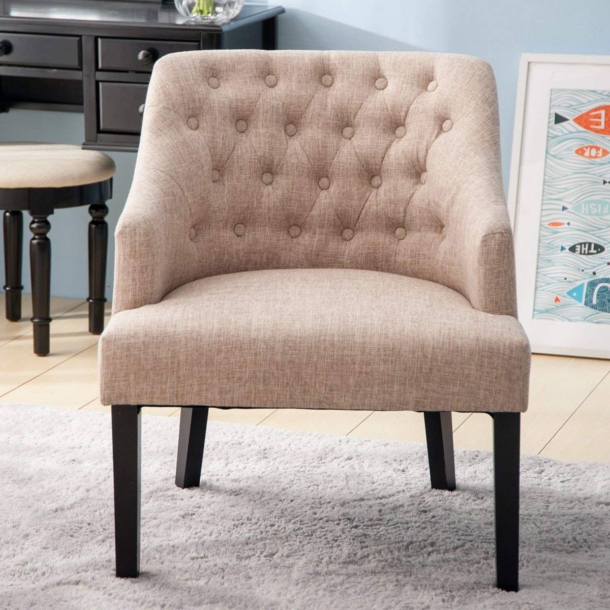 Contemporary accent chair from Amazon