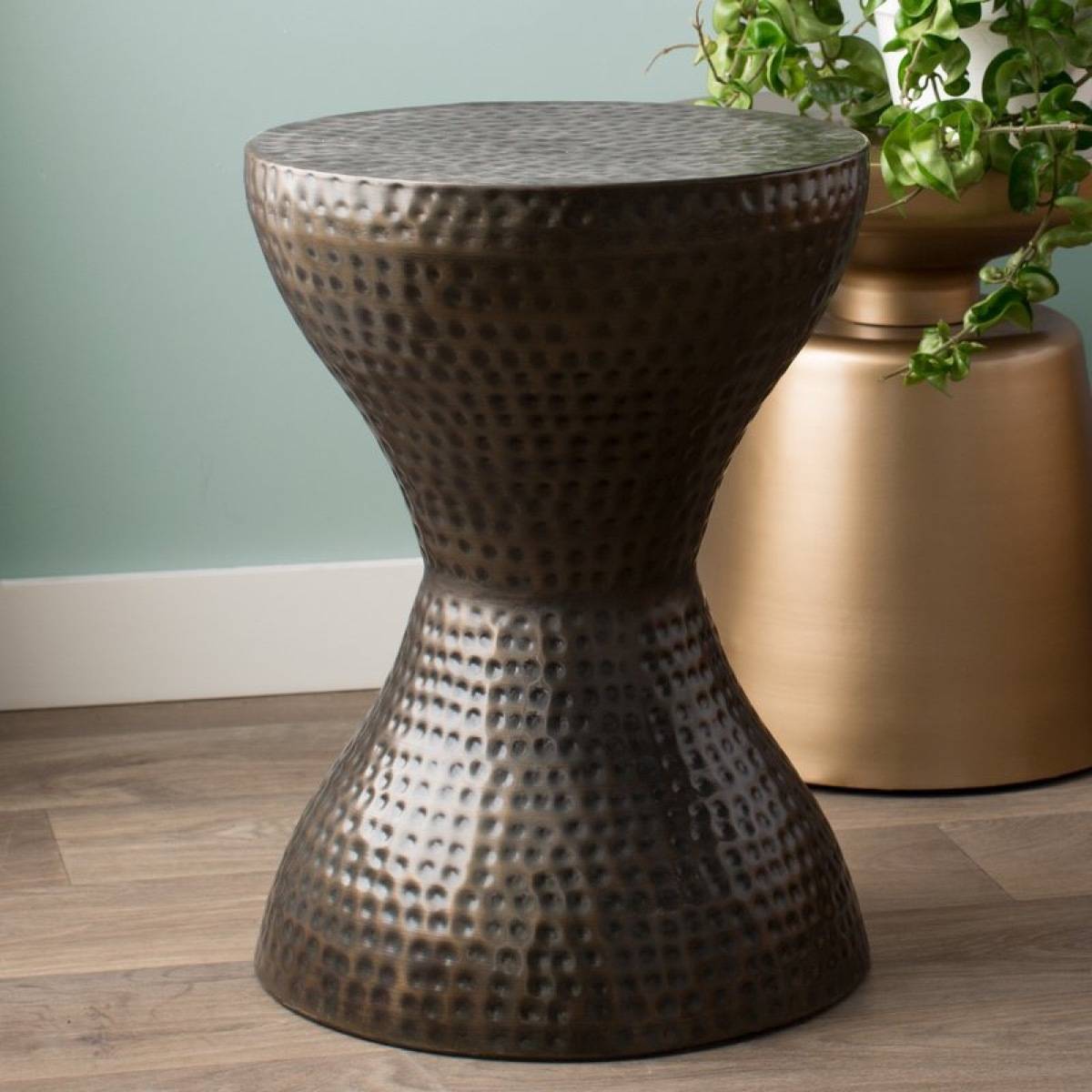 Textured end table from All Modern