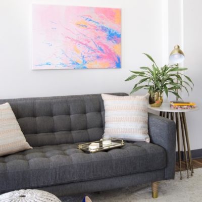 DIY abstract art using a hair dryer