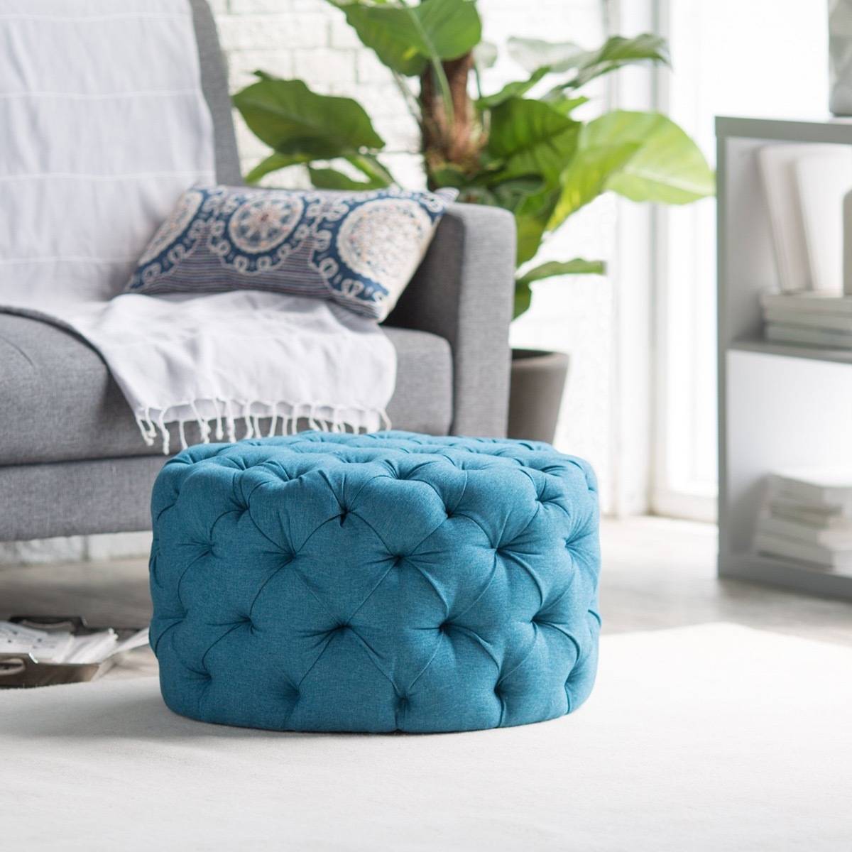 Allover tufted ottoman from Hayneedle