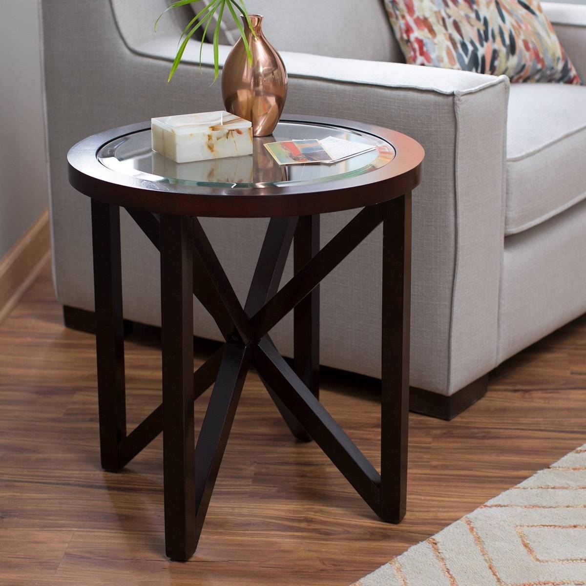 Webster round end table from Hayneedle
