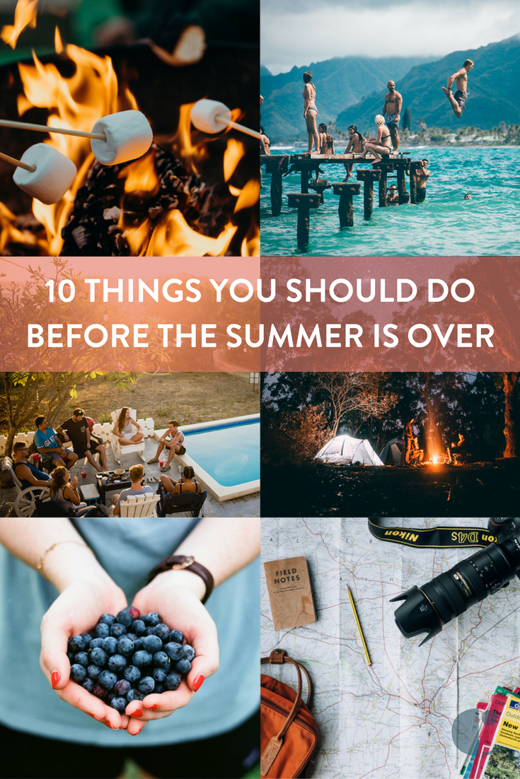 Summer activities you should do before the summer is over
