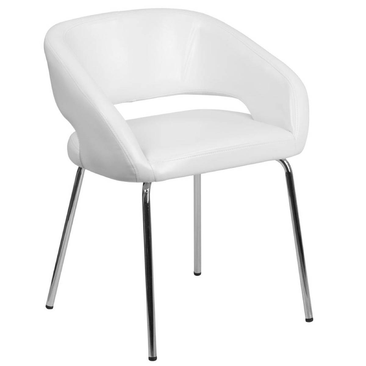 Contemporary leather side chair from The Home Depot