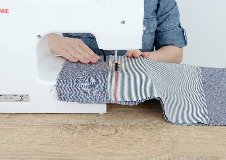 Sew along the edges with 3/8 seam allowance
