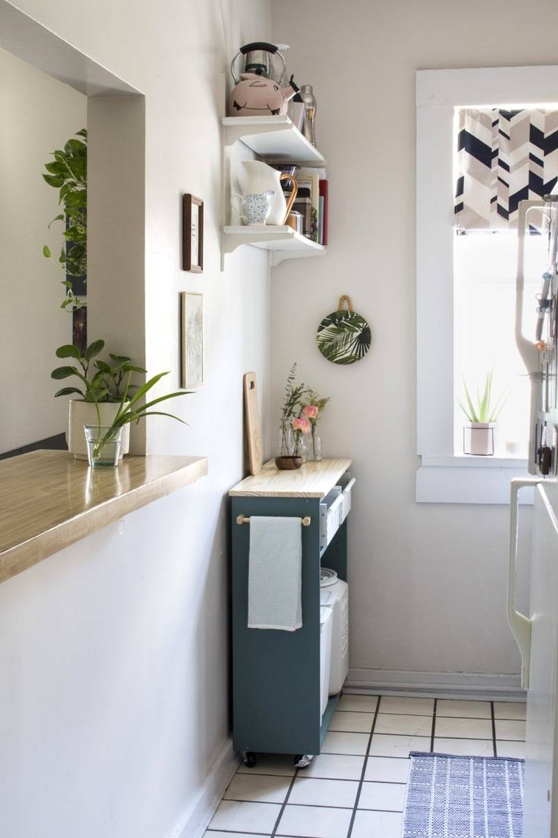 IKEA hack | IVAR cabinet turned rolling kitchen workspace