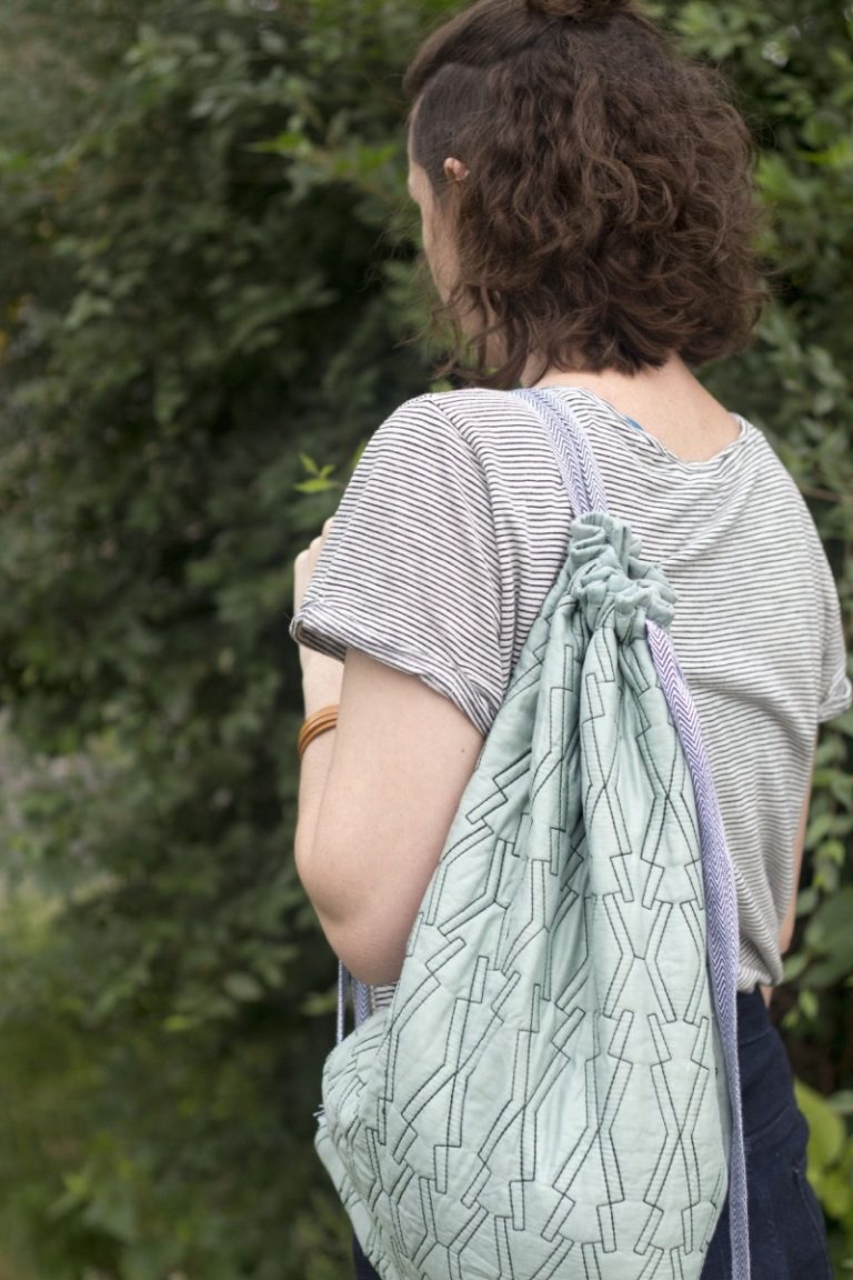 DIY Backpack Using an Old Pillowcase Make This Cute Drawstring Bag!