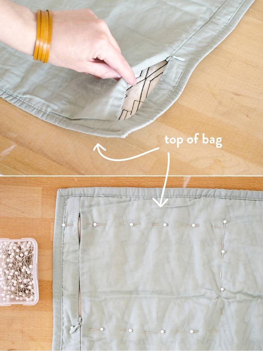 Step 1 | Drawstring backpack made from a pillowcase