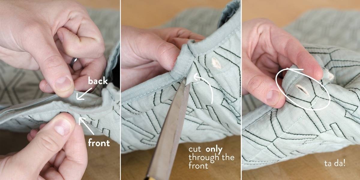 Step 4 | How to turn a pillow sham into a backpack