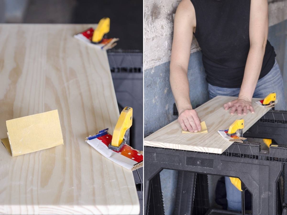 Sanding tabletop