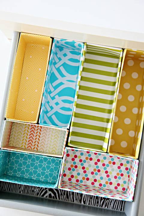 Cereal box drawer dividers